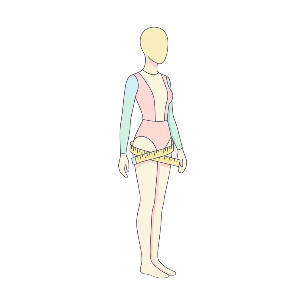 Illustration : mesurer son tour de hanches